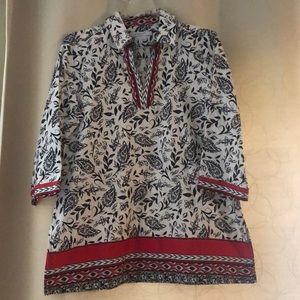 Foxcroft 100% cotton tunic